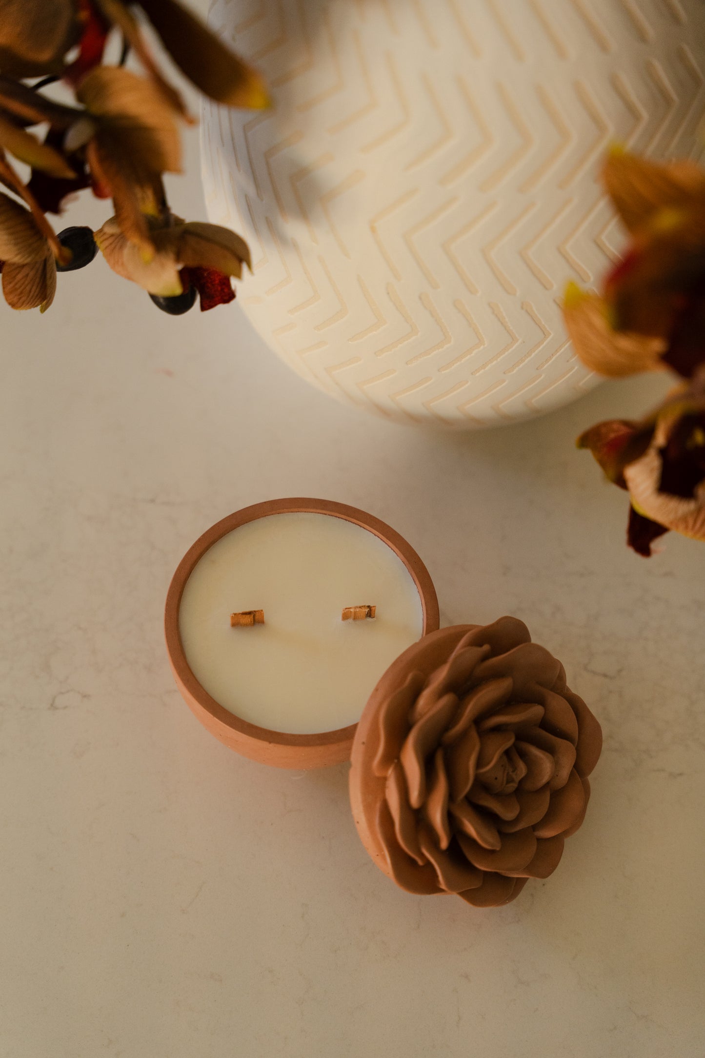 Rose Candle