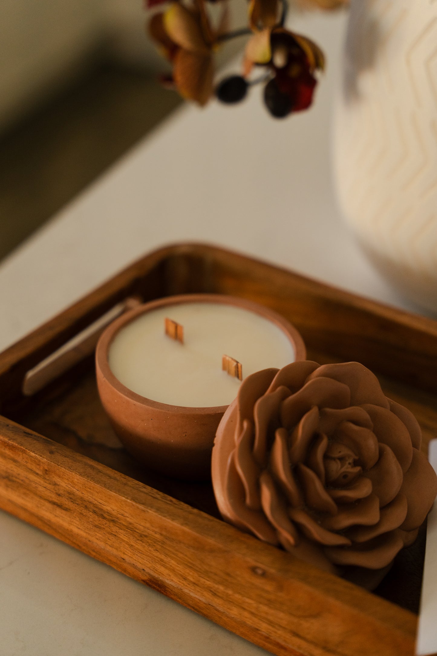 Rose Candle